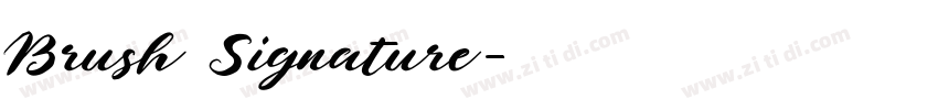 Brush Signature字体转换